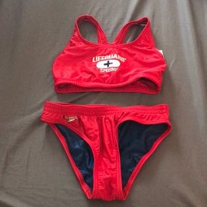 Lifeguard sport bikini set